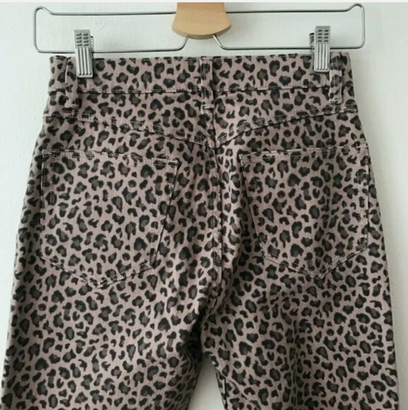 High Waist La Vie by Rebecca Taylor Wild Denim Ocelot Ines Size 29 - Picture 6 of 14